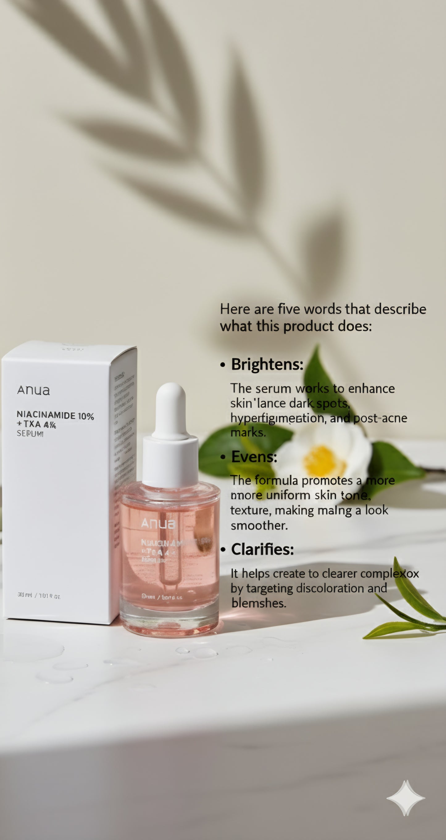 ANUA NIACINAMIDE TO TXA SERUM